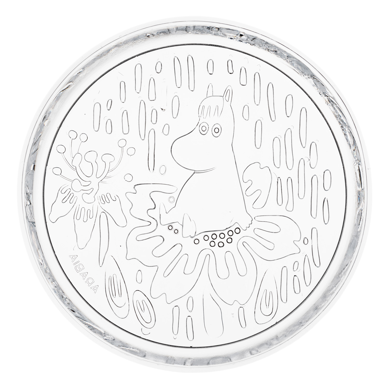 Moomin plate, 15,5 cm, clear