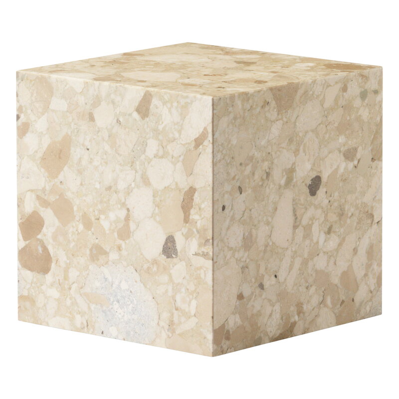 Plinth table, cube, Kunis Breccia marble