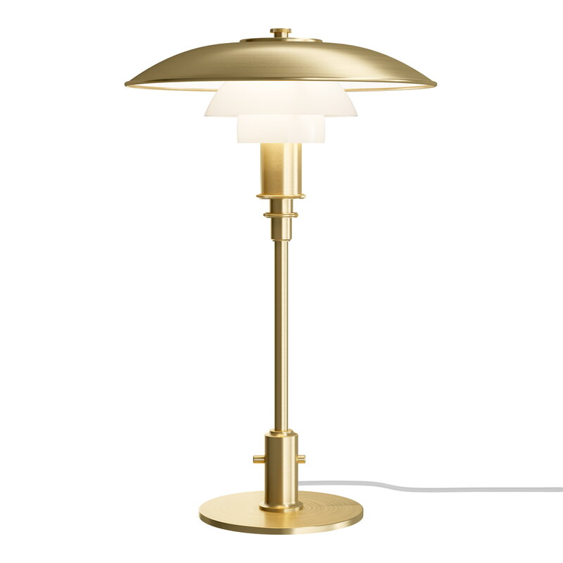 PH 3/2 table lamp, brass - opal glass, limited edition
