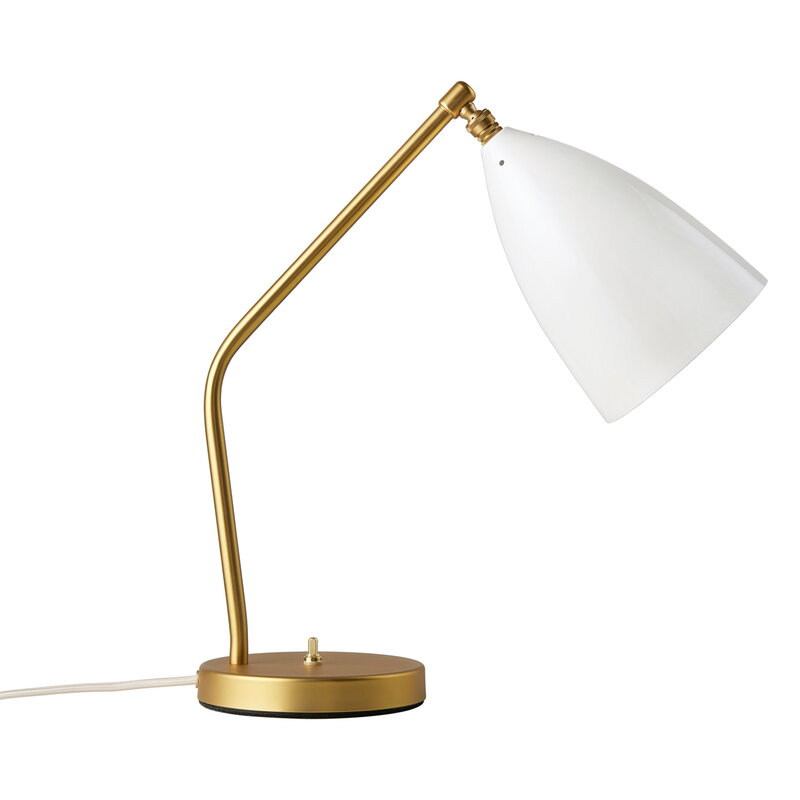 Gräshoppa table lamp, alabaster white, glossy