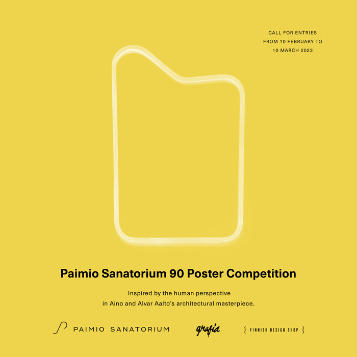CALL FOR ENTRIES FROM 10 FEBRUARY TO 10 MARCH 2023 Paimio Sanatorium 90 Poster Competition Inspired by the human perspective. in Aino and Alvar Aalto's architectural masterpiece. 2 PAIMIO SANATORIUM gapin e sien suer 