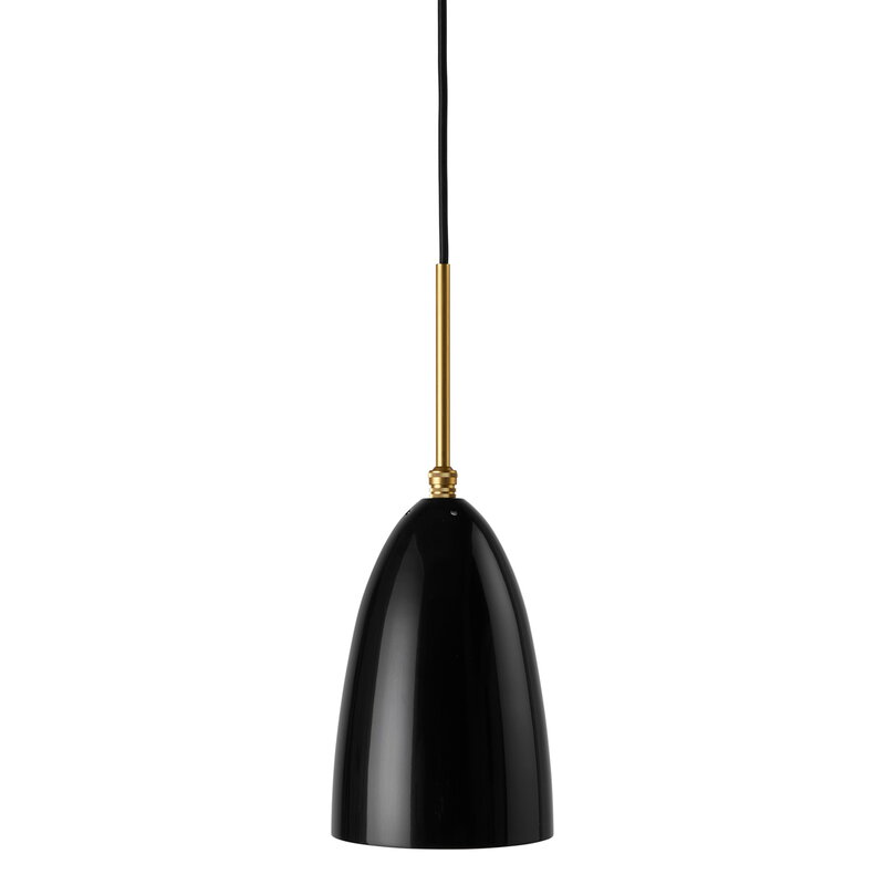 Gräshoppa pendant, black, glossy