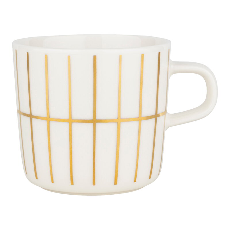 Oiva - Tiiliskivi cup, 2 dl, white - gold