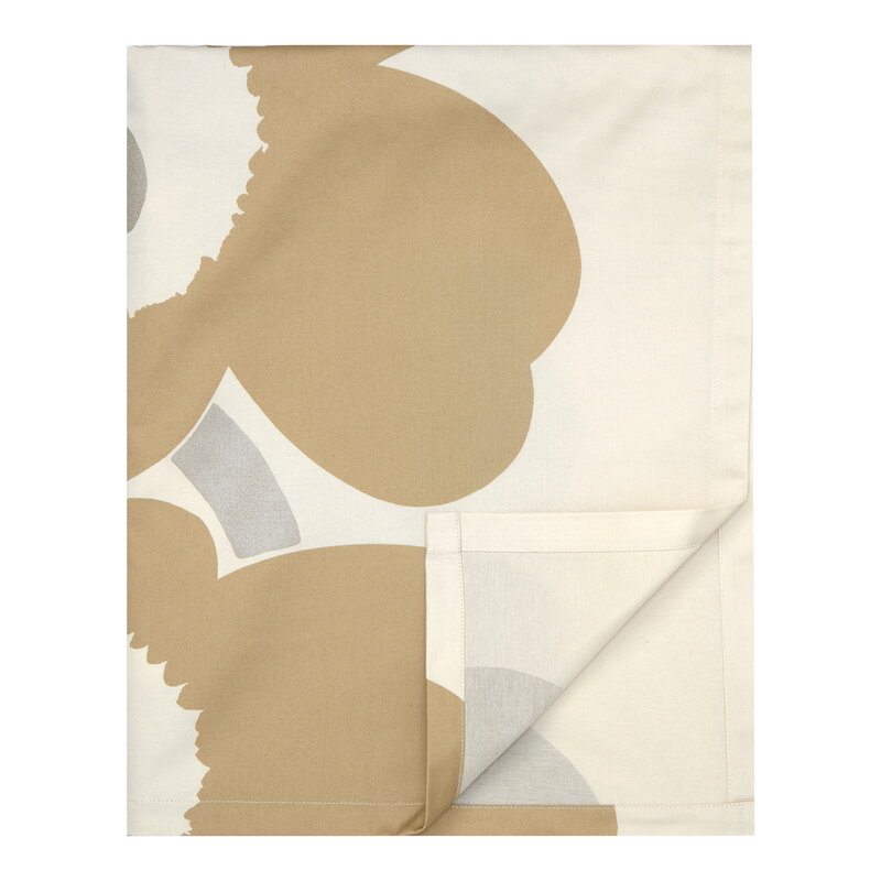Unikko tablecloth, 140 x 250 cm, off-white - silver - beige